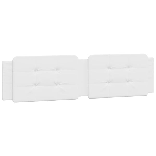 Valkoinen sängynrunko led-valoilla Ixan 200x200cm (keinonahka)