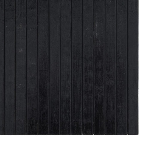 Matto suorakaide musta 60x500 cm bambu
