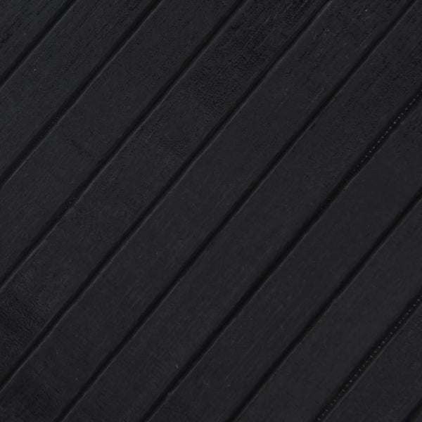 Matto suorakaide musta 60x500 cm bambu