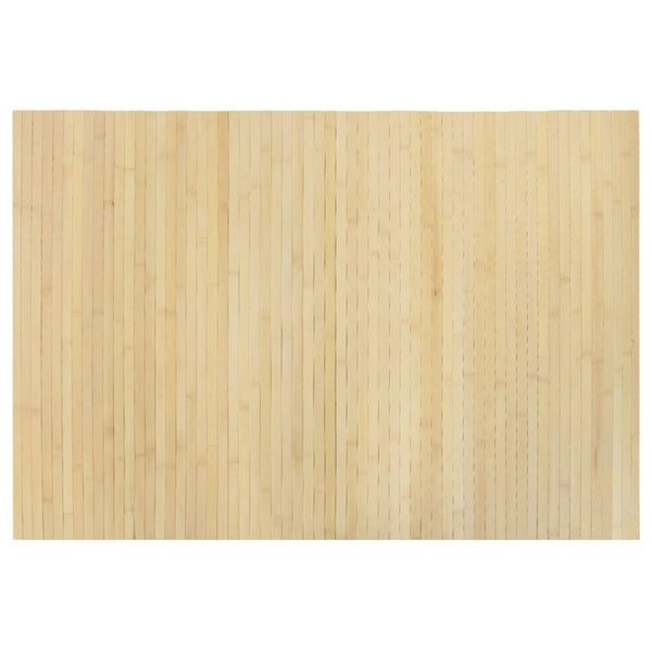 Matto suorakaide vaalea luonnollinen 70x100 cm bambu