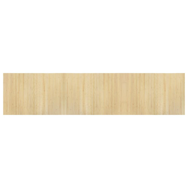 Vaalea luonnollinen matto suorakaide Tatian 70x300cm (bambu)