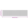 Vaalea luonnollinen matto suorakaide Tatian 70x300cm (bambu)