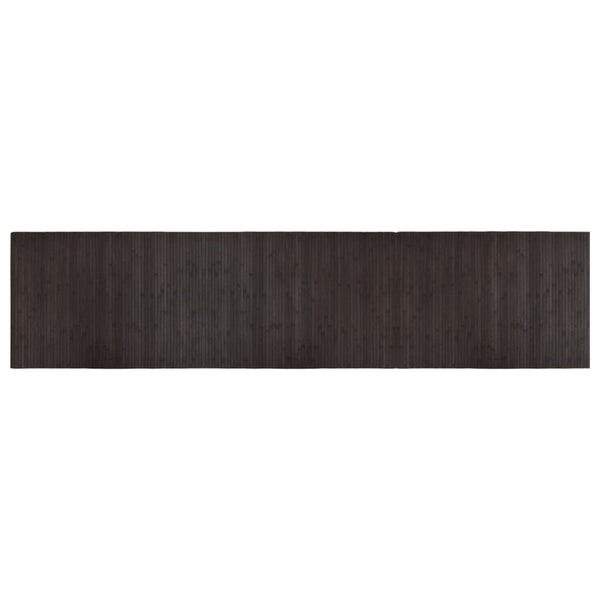 Matto suorakaide tummanruskea 70x300 cm bambu