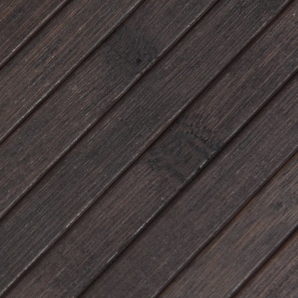 Matto suorakaide tummanruskea 70x300 cm bambu