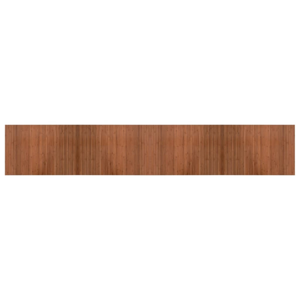 Matto suorakaide ruskea 70x400 cm bambu