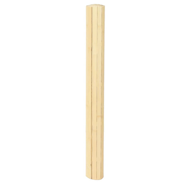 Matto suorakaide vaalea luonnollinen 80x100 cm bambu