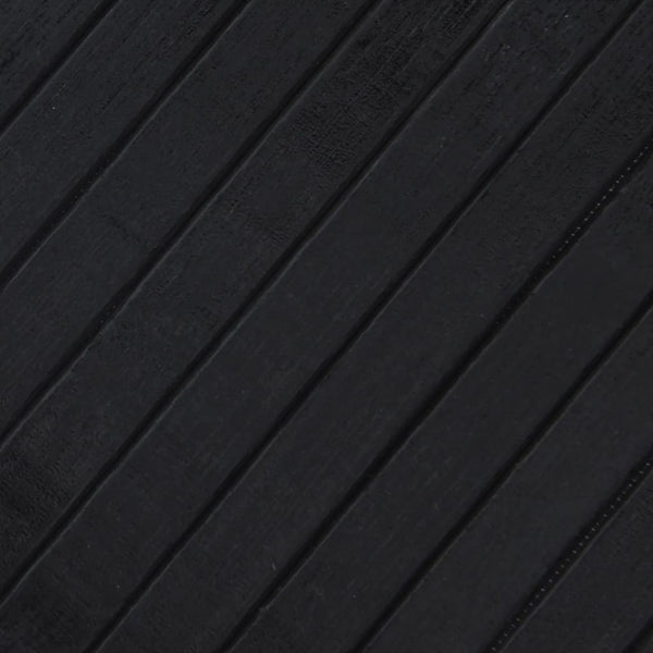 Matto suorakaide musta 80x500 cm bambu