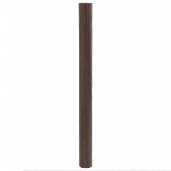Matto suorakaide tummanruskea 80x500 cm bambu