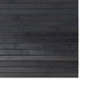 Matto suorakaide harmaa 100x200 cm bambu
