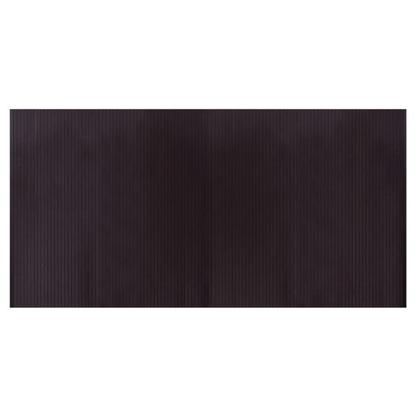 Matto suorakaide tummanruskea 100x200 cm bambu
