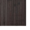 Matto suorakaide tummanruskea 100x200 cm bambu