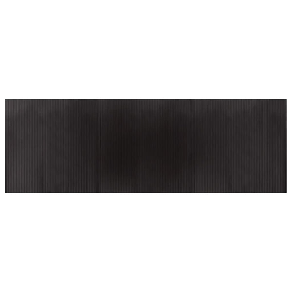 Matto suorakaide tummanruskea 100x300 cm bambu