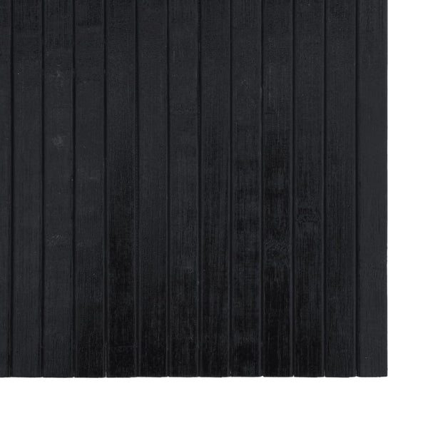 Matto suorakaide musta 100x400 cm bambu