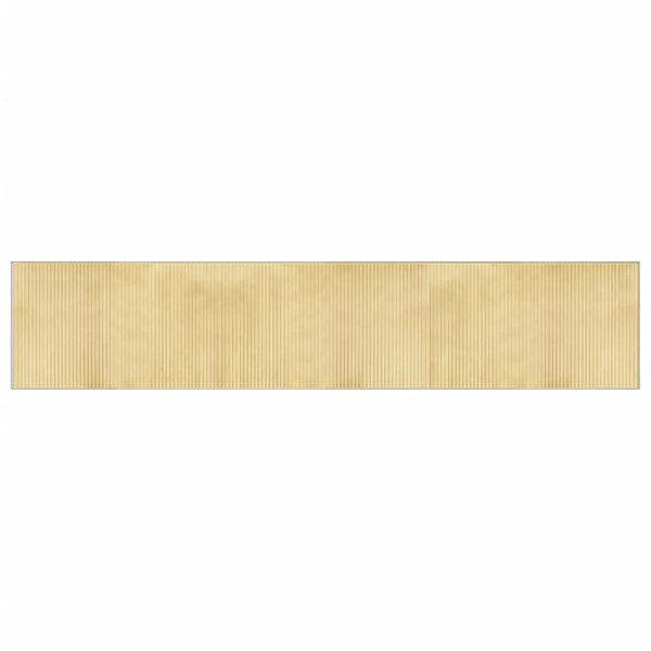 Matto suorakaide vaalea luonnollinen 60x300 cm bambu