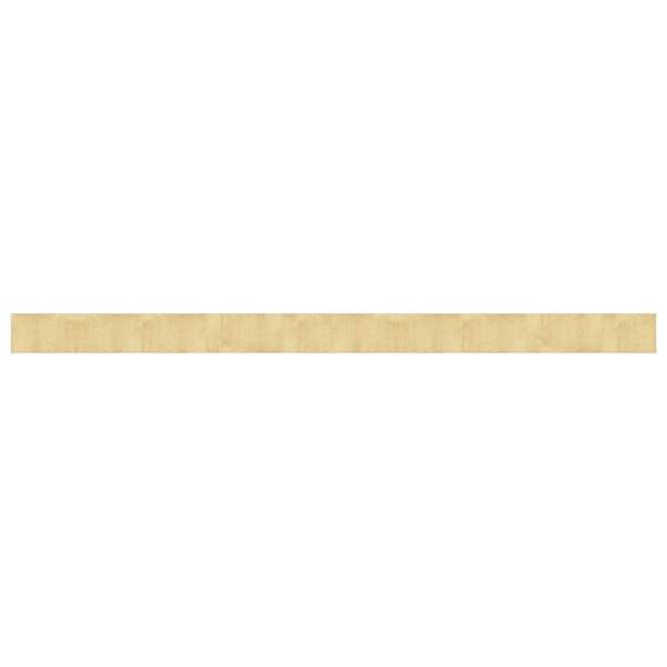 Matto suorakaide vaalea luonnollinen 60x1000 cm bambu