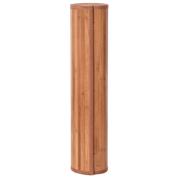 Matto suorakaide ruskea 70x200 cm bambu