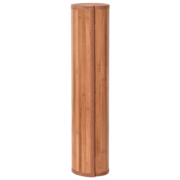 Matto suorakaide ruskea 70x400 cm bambu