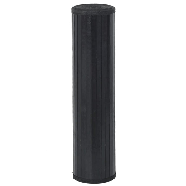 Matto suorakaide musta 70x1000 cm bambu