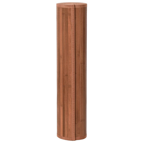 Matto suorakaide ruskea 80x100 cm bambu