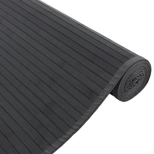 Matto suorakaide harmaa 80x500 cm bambu