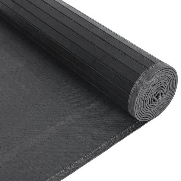 Matto suorakaide harmaa 80x500 cm bambu