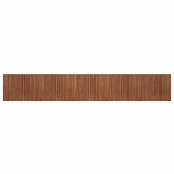 Matto suorakaide ruskea 80x1000 cm bambu
