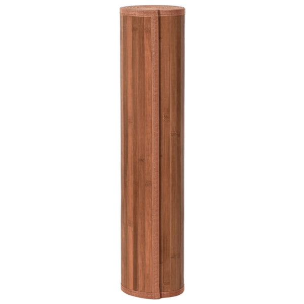 Matto suorakaide ruskea 80x1000 cm bambu