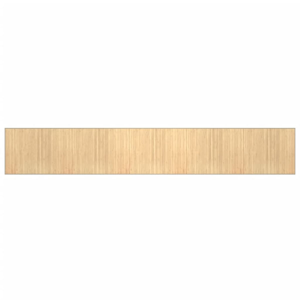 Matto suorakaide vaalea luonnollinen 80x1000 cm bambu