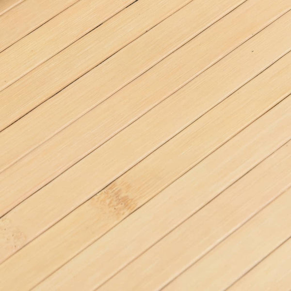 Matto suorakaide vaalea luonnollinen 80x1000 cm bambu