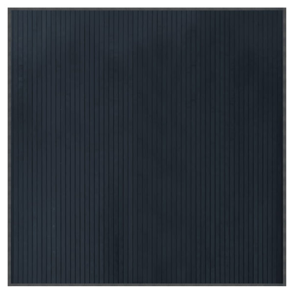 Matto neliö harmaa 100x100 cm bambu