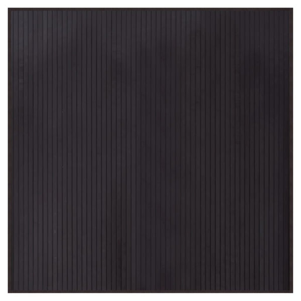 Matto neliö tummanruskea 100x100 cm bambu