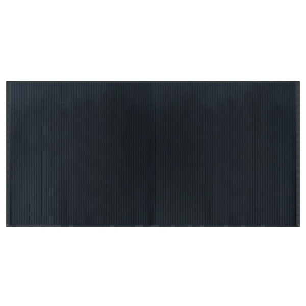 Matto suorakaide harmaa 100x200 cm bambu