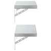 Seinähyllyt 2 kpl 50x23,5 cm hopea ruostumaton teräs