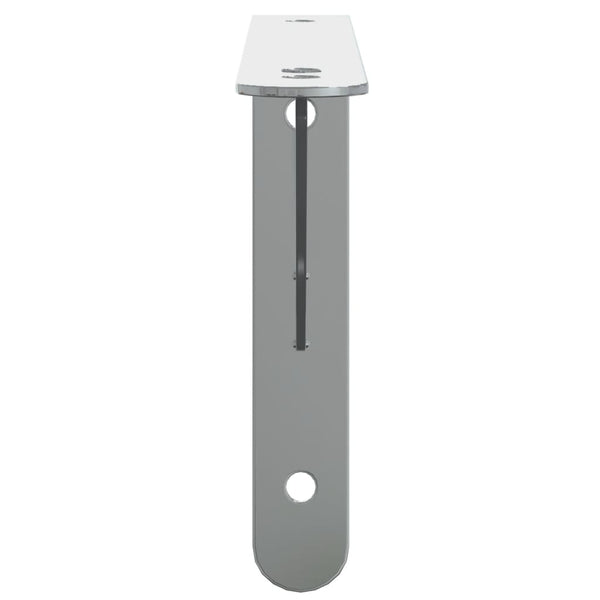 Seinätelineet kpl 23,5x2,5x15,5 cm hopea ruostumaton teräs