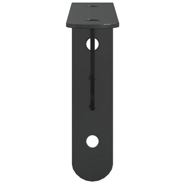 Seinätelineet kpl 15x2,5x11,5 cm musta ruostumaton teräs