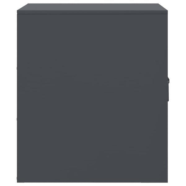 Yöpöydät 2 kpl antrasiitti 34,5x39x44 cm teräs