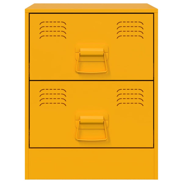 Yöpöytä keltainen 34,5x39x44 cm teräs