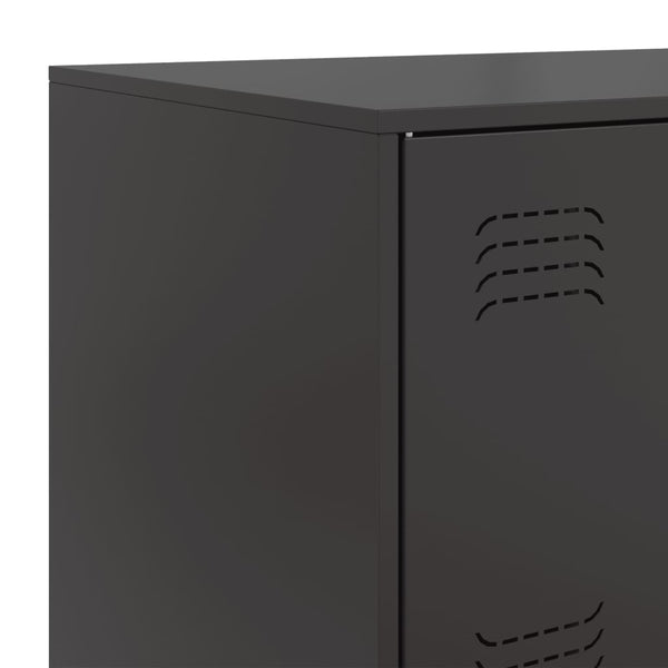 Senkki musta 67x39x107 cm teräs