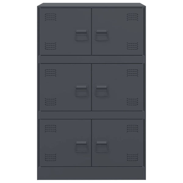 Senkki antrasiitti 67x39x107 cm teräs