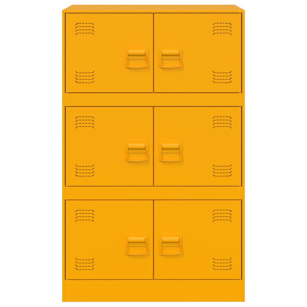 Senkki sinapinkeltainen 67x39x107 cm teräs