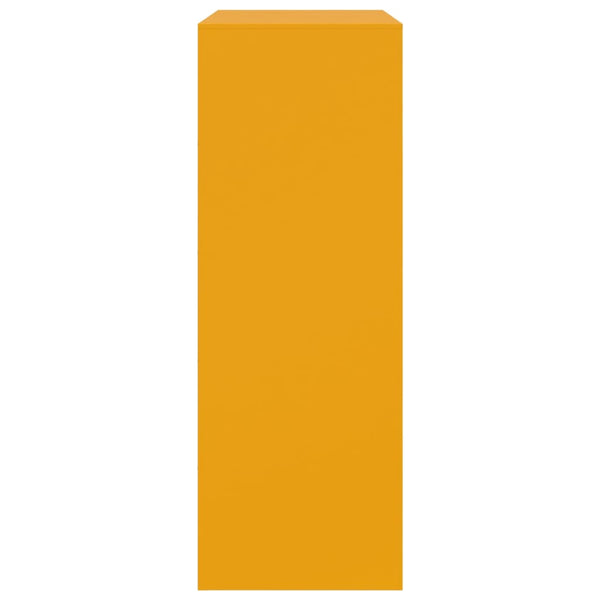 Senkki sinapinkeltainen 67x39x107 cm teräs