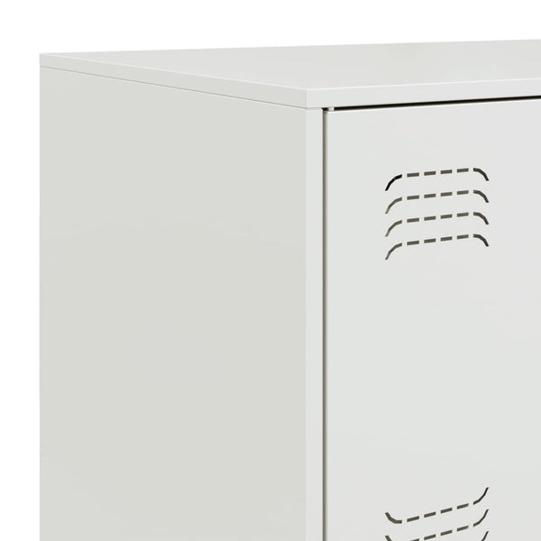 Senkki valkoinen 67x39x107 cm teräs