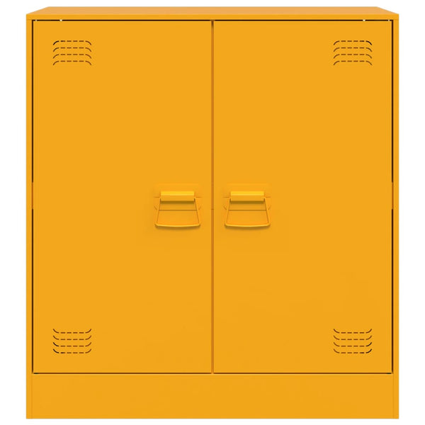 Yöpöytä sinapinkeltainen 67x39x73 cm teräs