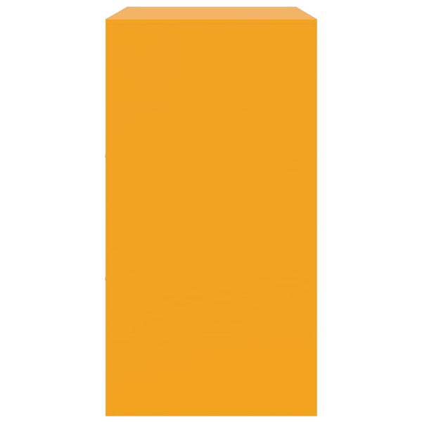 Yöpöytä sinapinkeltainen 67x39x73 cm teräs