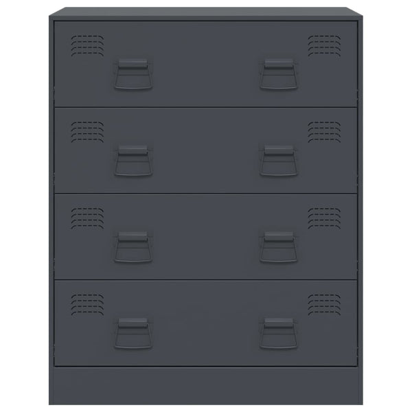 Senkki antrasiitti 67x39x83 cm teräs