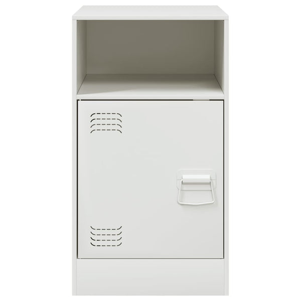 Yöpöytä valkoinen 34,5x39x62 cm teräs