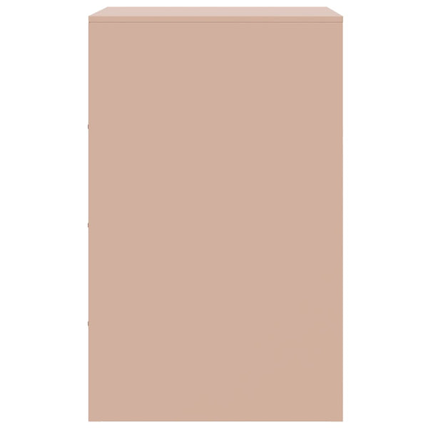 Yöpöytä pinkki 34,5x39x62 cm teräs