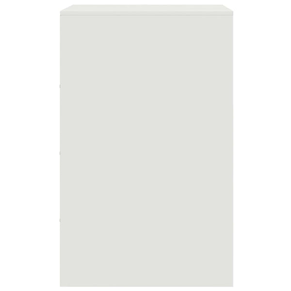 Yöpöytä valkoinen 34,5x39x62 cm teräs