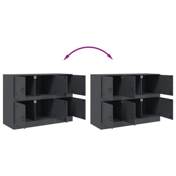 Senkki antrasiitti 99x39x73 cm teräs