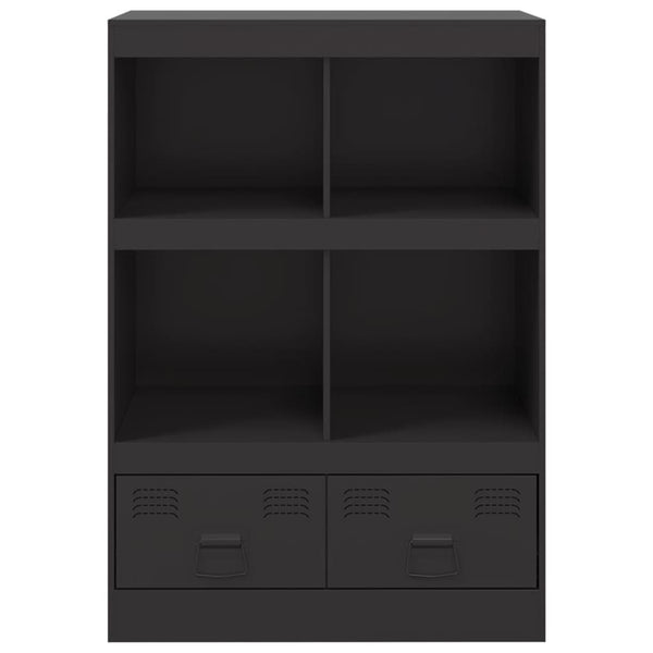 Kaappi musta 67x39x95 cm teräs